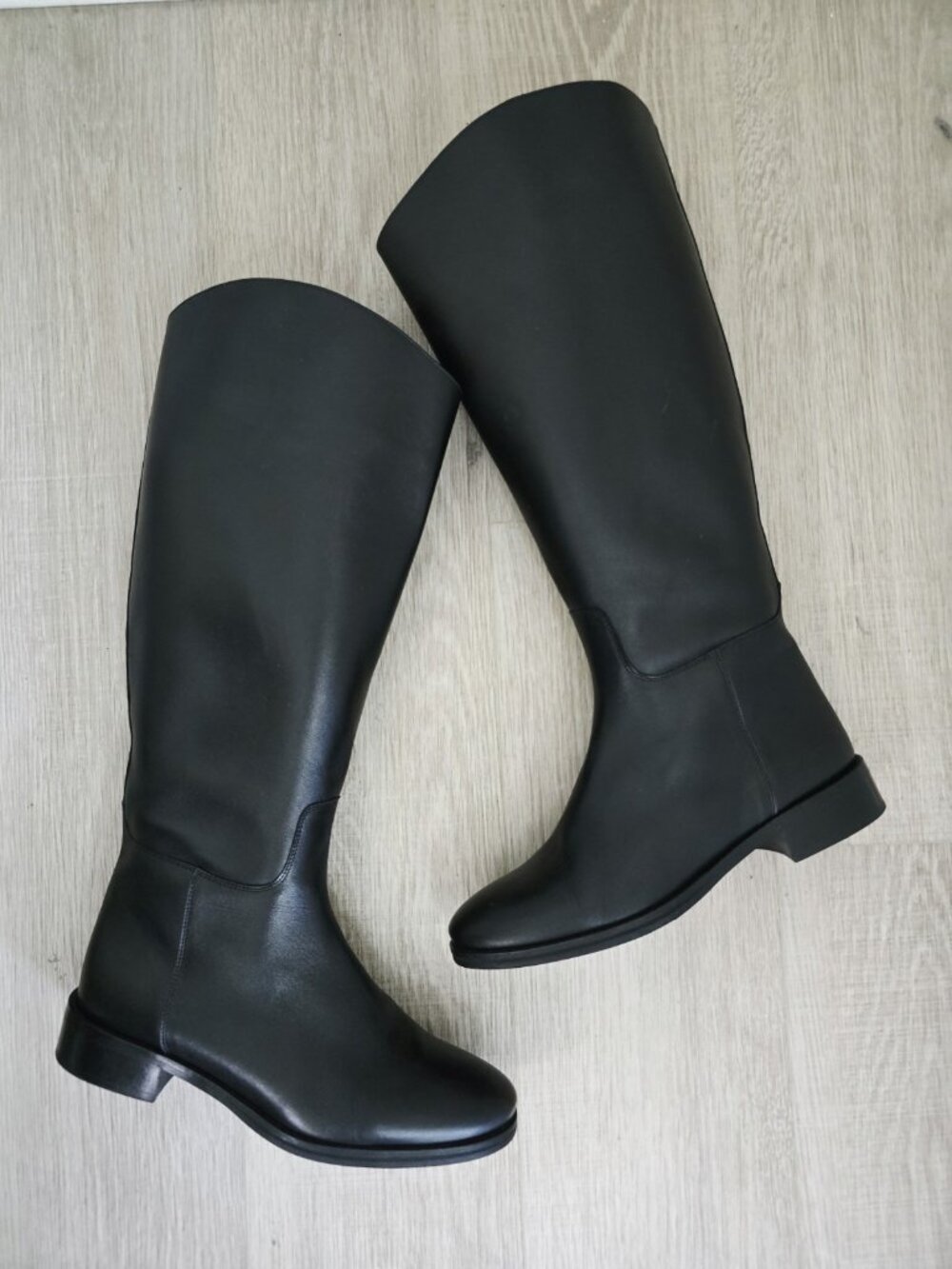 Tuckernuck Black Leather Atelier Equestrian Riding Tall Boots 10.5 Womens